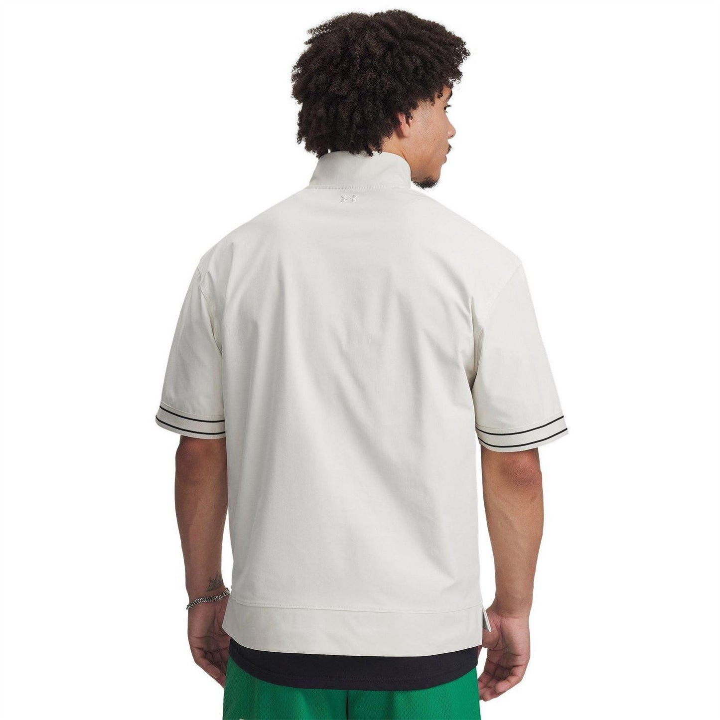 Brown - Back - Under Armour Mens Courtside Embroidered Logo Shirt