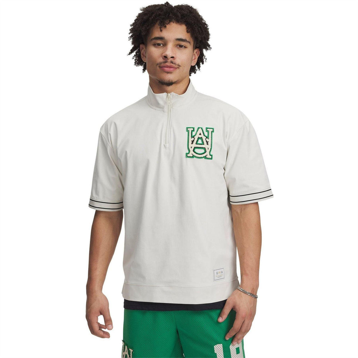 Brown - Front - Under Armour Mens Courtside Embroidered Logo Shirt