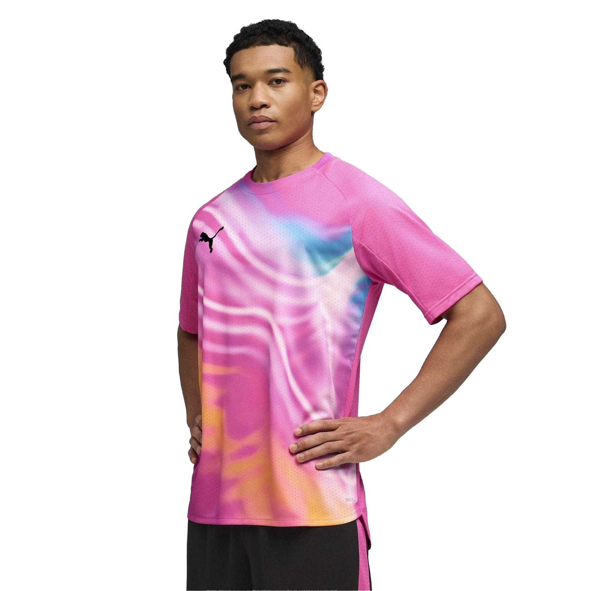Pink-Black - Side - Puma Mens Liga Lightspeed T-Shirt