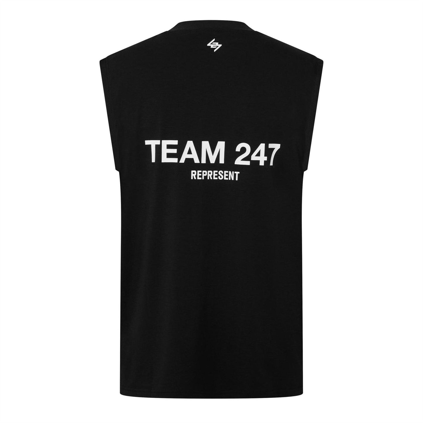 Jet Black - Back - Represent Mens 247 Oversized Tank Top
