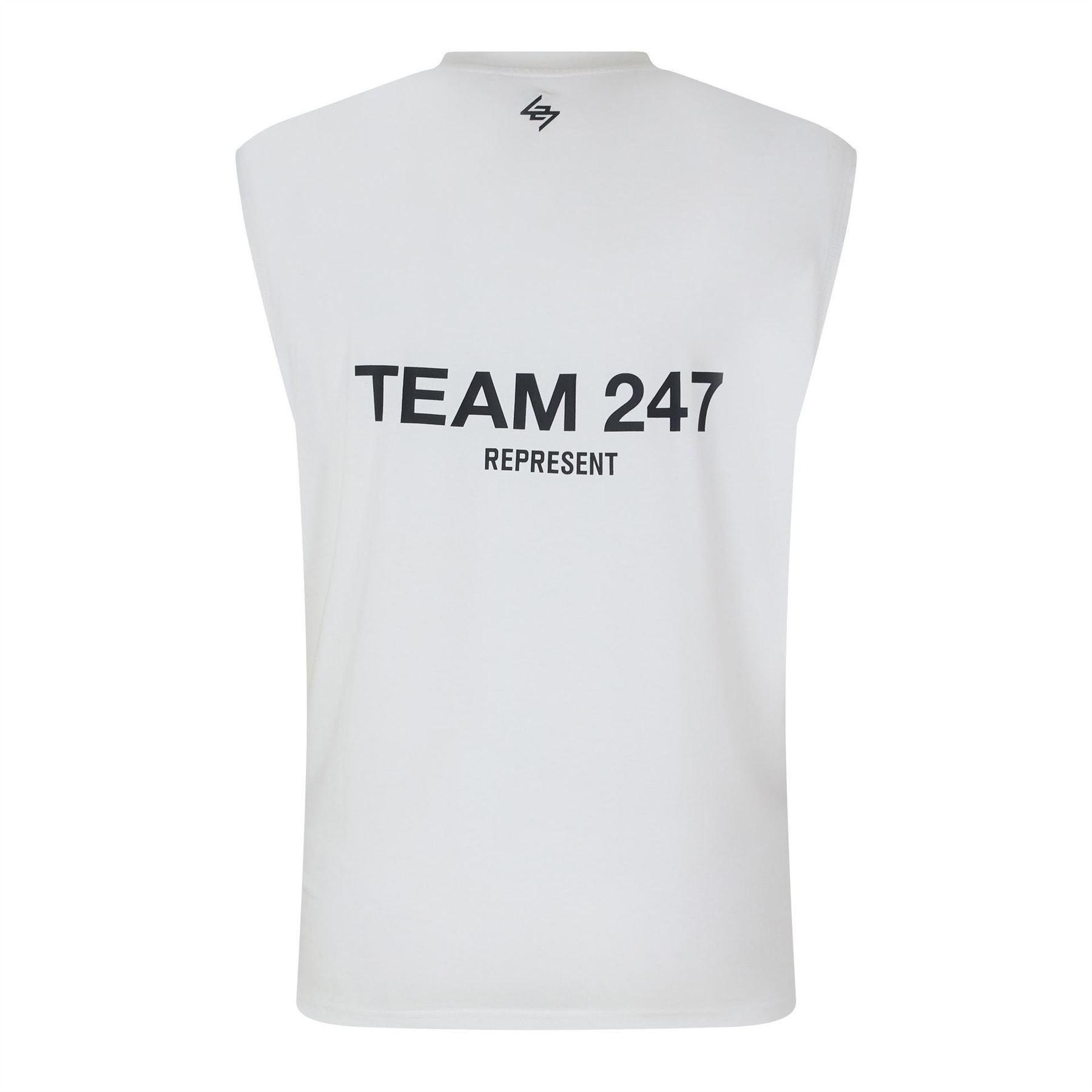 White - Back - Represent Mens 247 Oversized Tank Top