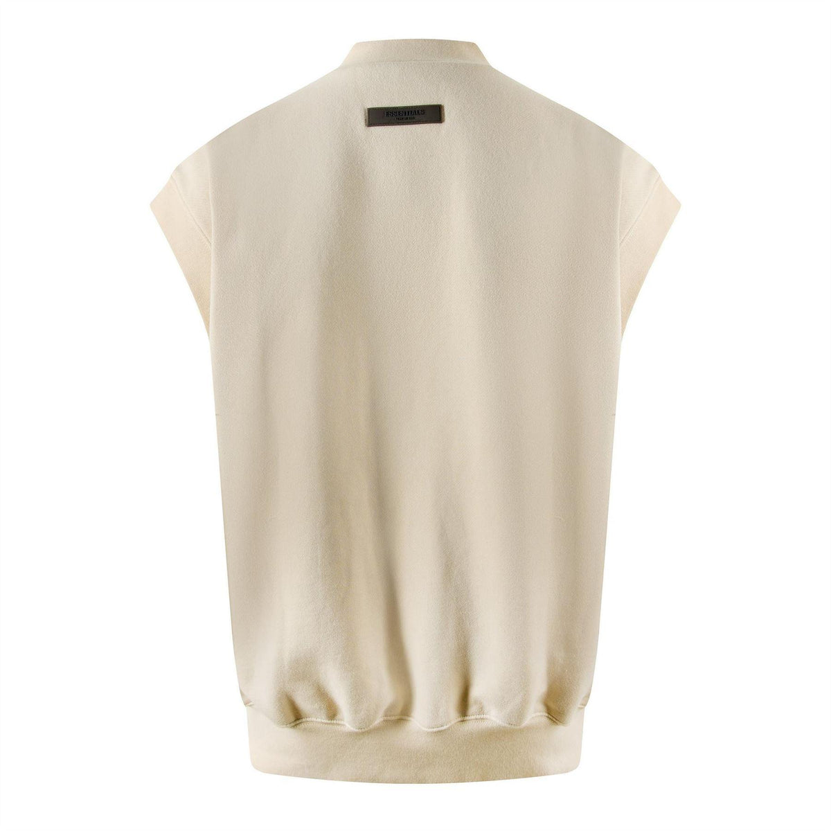 Eggshell - Back - Fear Of God Essentials Mens Knitted Sweater Vest