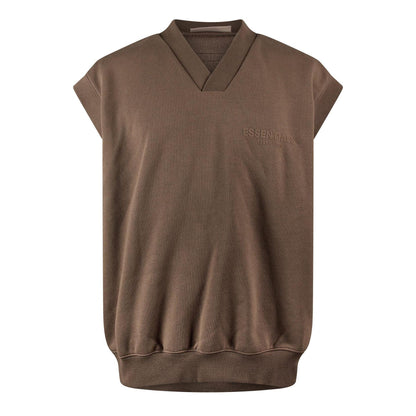 Wood - Front - Fear Of God Essentials Mens Knitted Sweater Vest