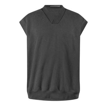 Off Black - Front - Fear Of God Essentials Mens Knitted Sweater Vest