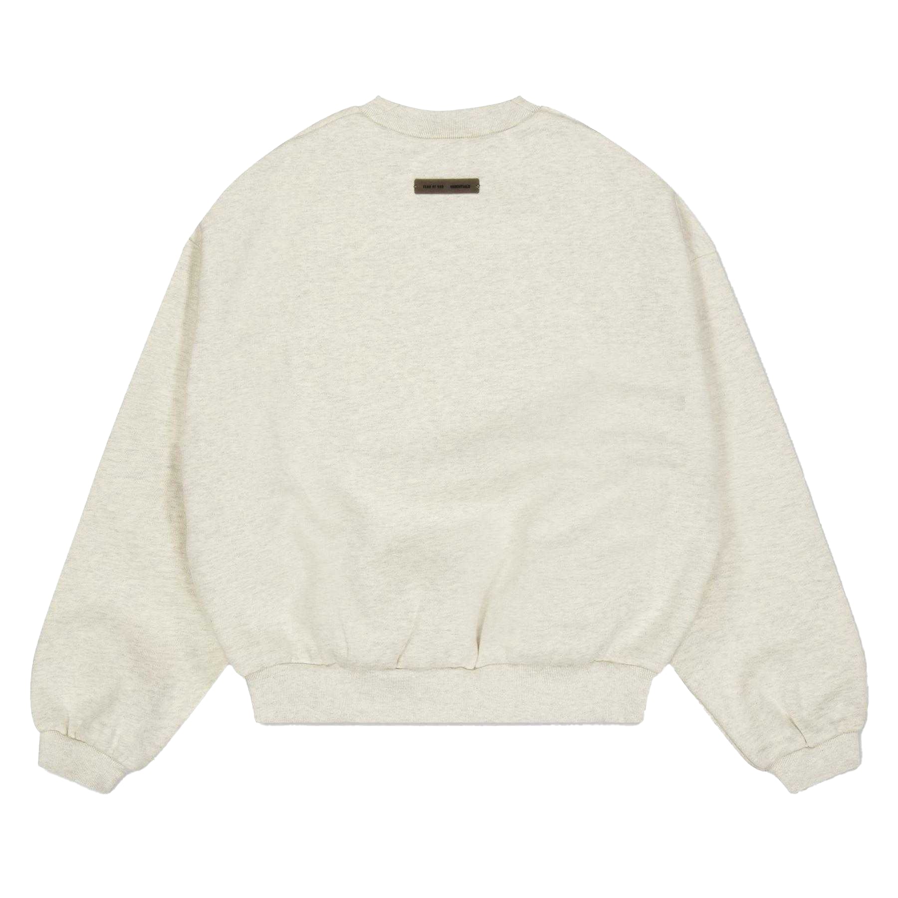 Oatmeal Heather - Back - Fear Of God Essentials Childrens-Kids Essentials Sweatshirt