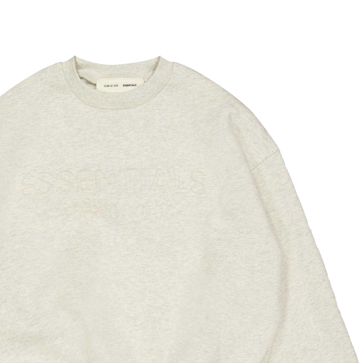 Oatmeal Heather - Side - Fear Of God Essentials Childrens-Kids Essentials Sweatshirt