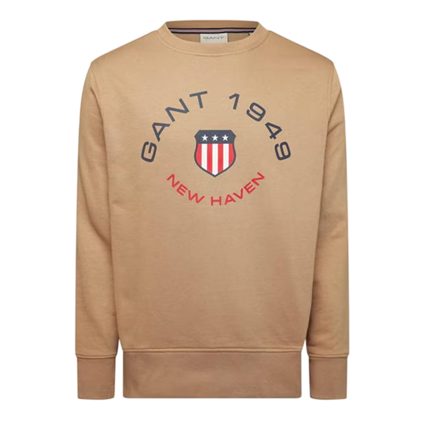 Caramel - Front - Gant Mens 1949 Graphic Print Sweatshirt