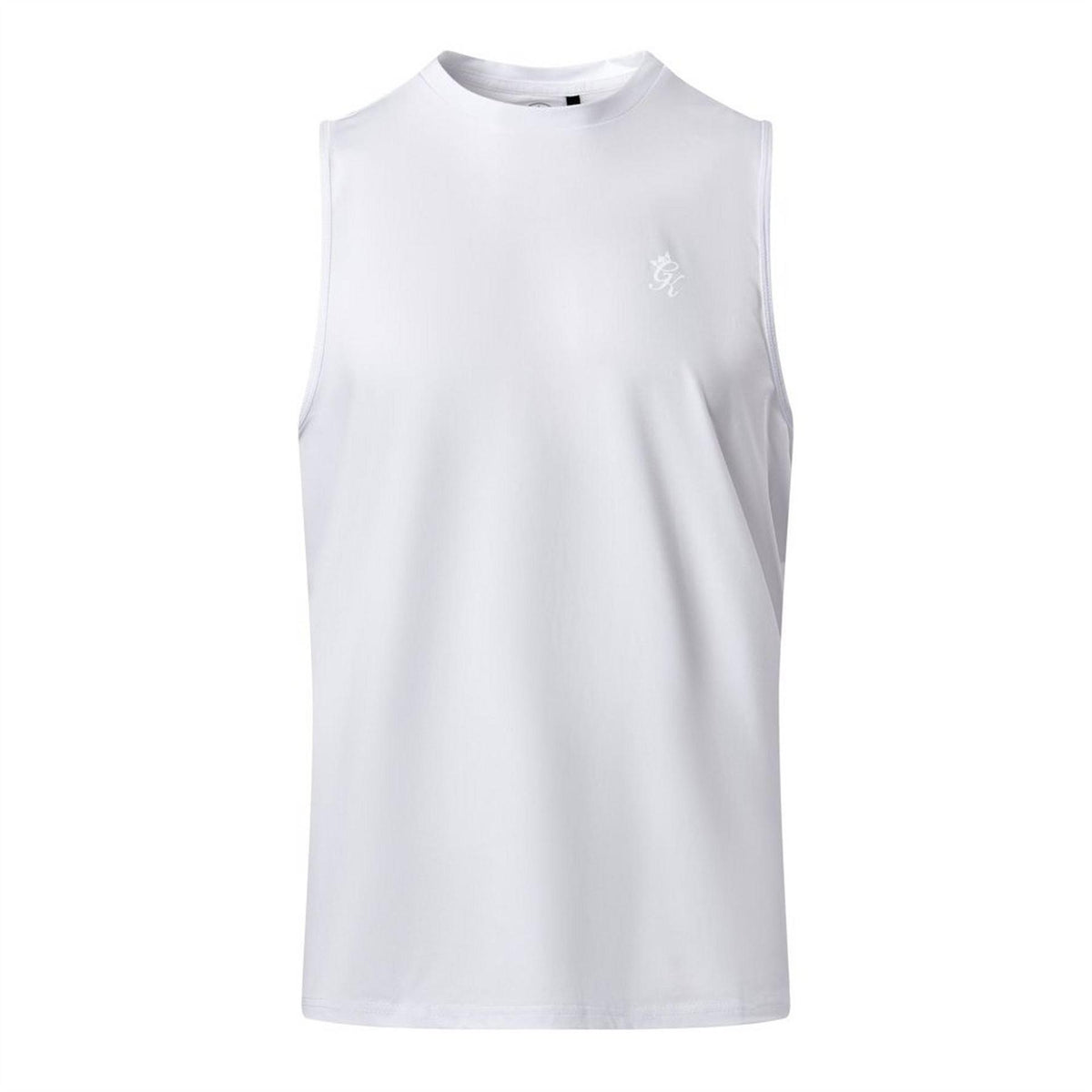 White - Front - Gym King Mens Victory Tank Top