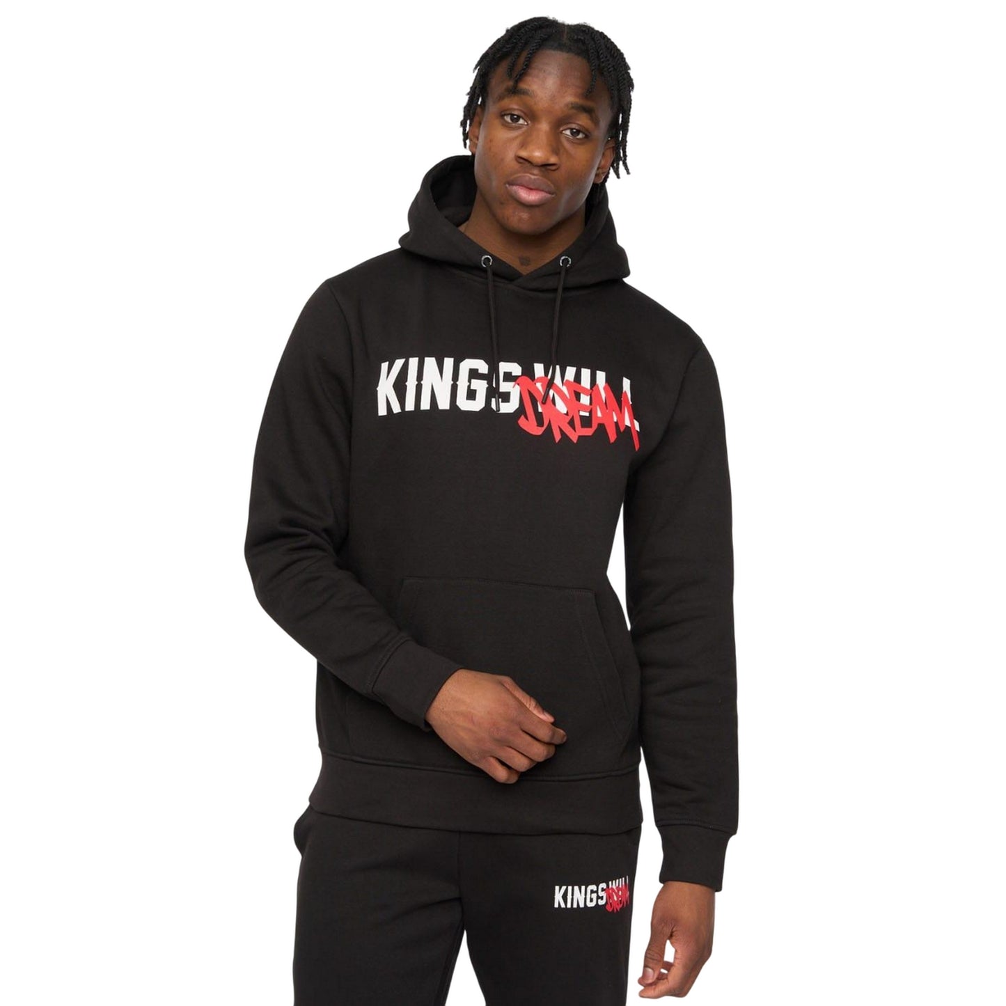Black - Lifestyle - Kings Will Dream Mens Tagged Hoodie