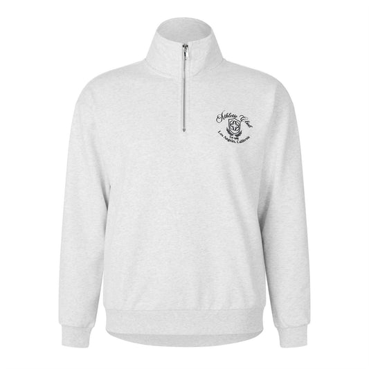 Snow Marl - Front - Belier Mens Quarter Zip Athletic Sweatshirt