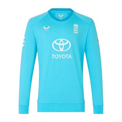 Air Blue - Front - Castore Mens 26-27 England Cricket Jumper