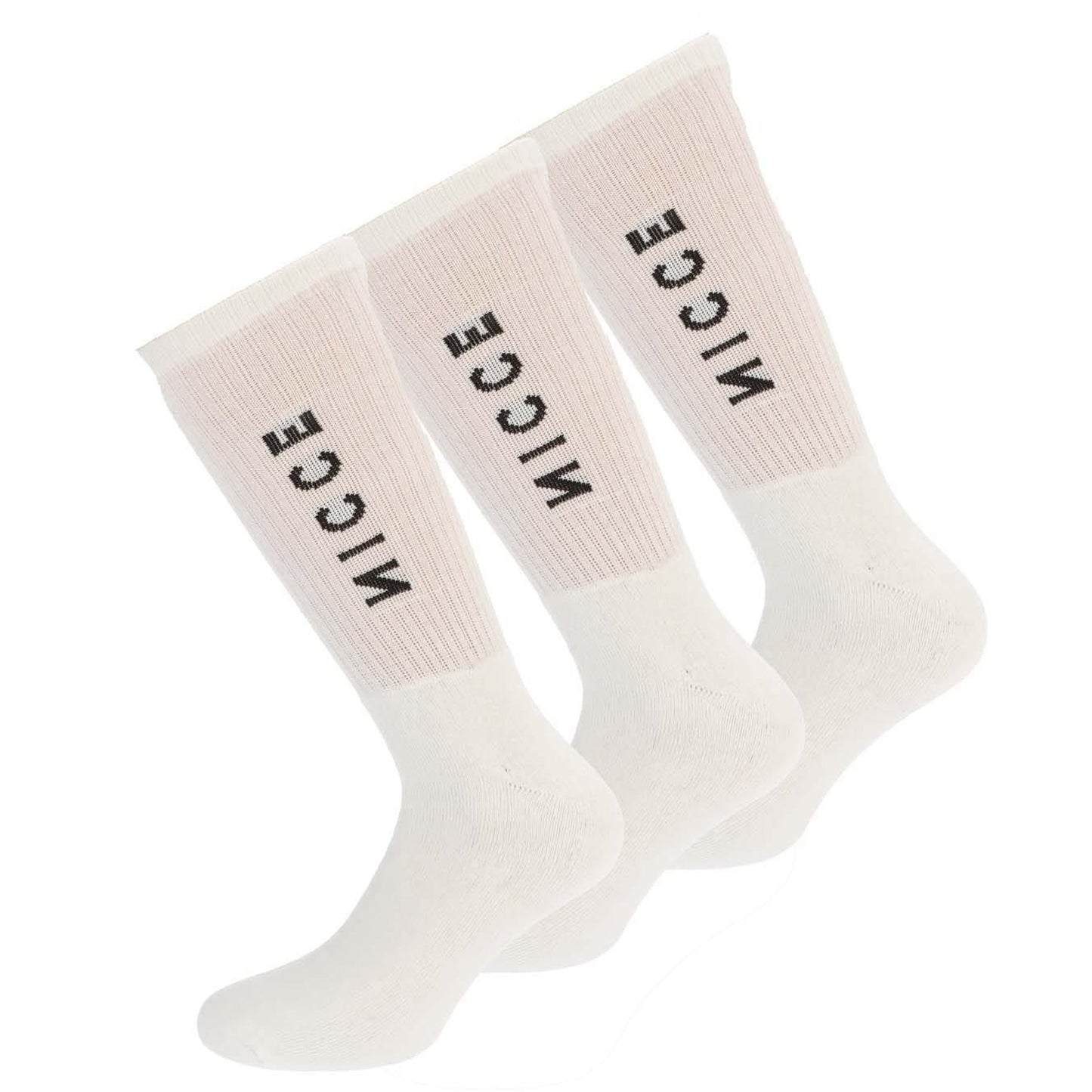 White - Back - Nicce Mens Menlo Socks (Pack of 3)