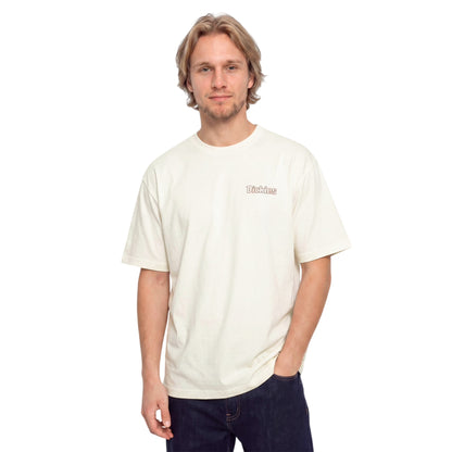 Egret - Side - Dickies Mens Logo Cotton Blend Regular T-Shirt