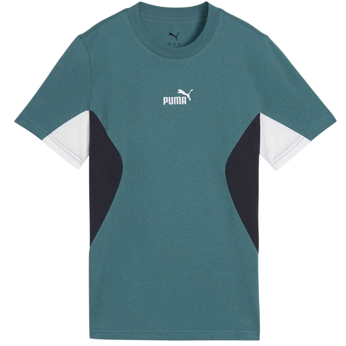 Emerald - Front - Puma Childrens-Kids Colour Block T-Shirt