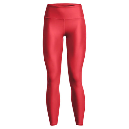 Red - Front - Under Armour Womens-Ladies HeatGear Full Length Leggings