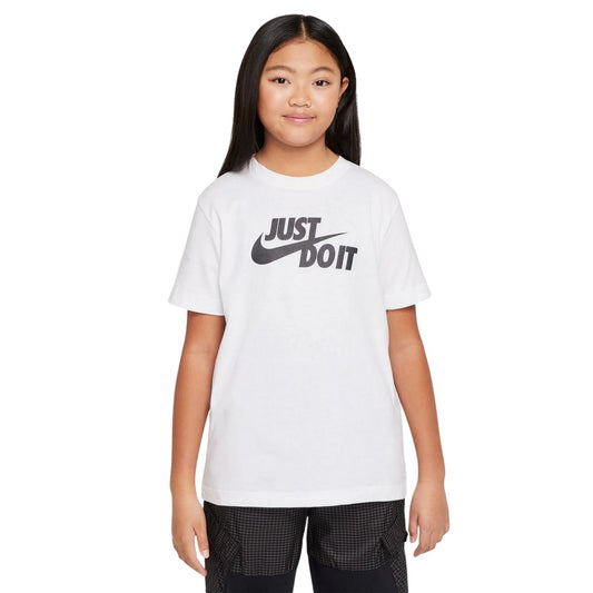 White - Front - Nike Childrens-Kids Just Do It T-Shirt
