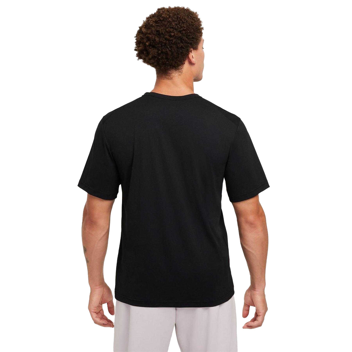 Black-White - Back - Nike Mens Hyverse Distressed Logo T-Shirt