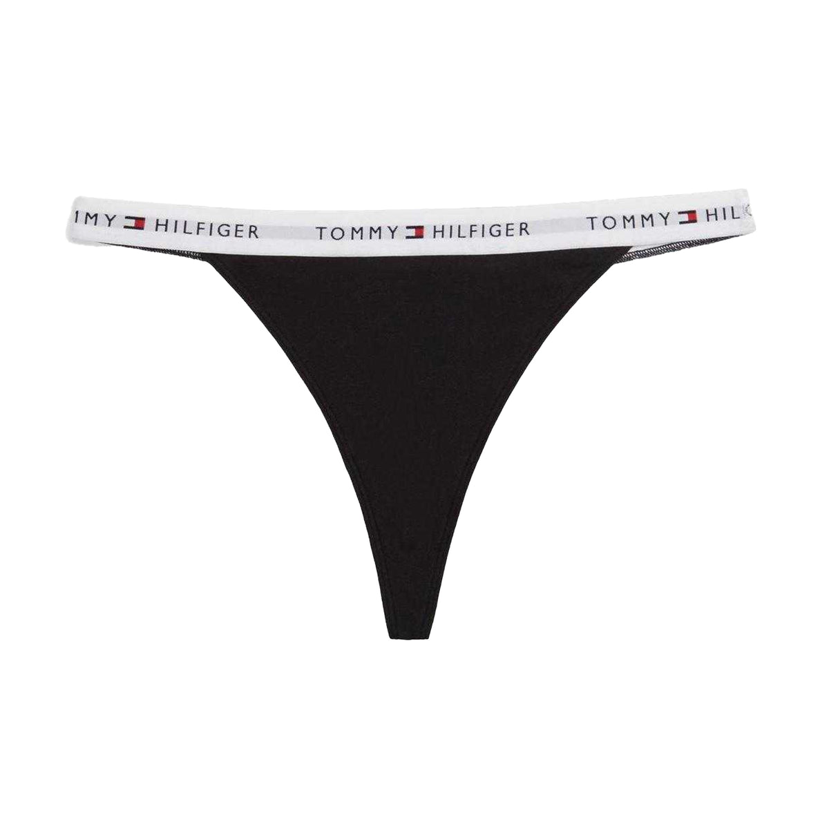 Pink-Blue-White - Front - Tommy Hilfiger Womens-Ladies Cotton Blend Thong