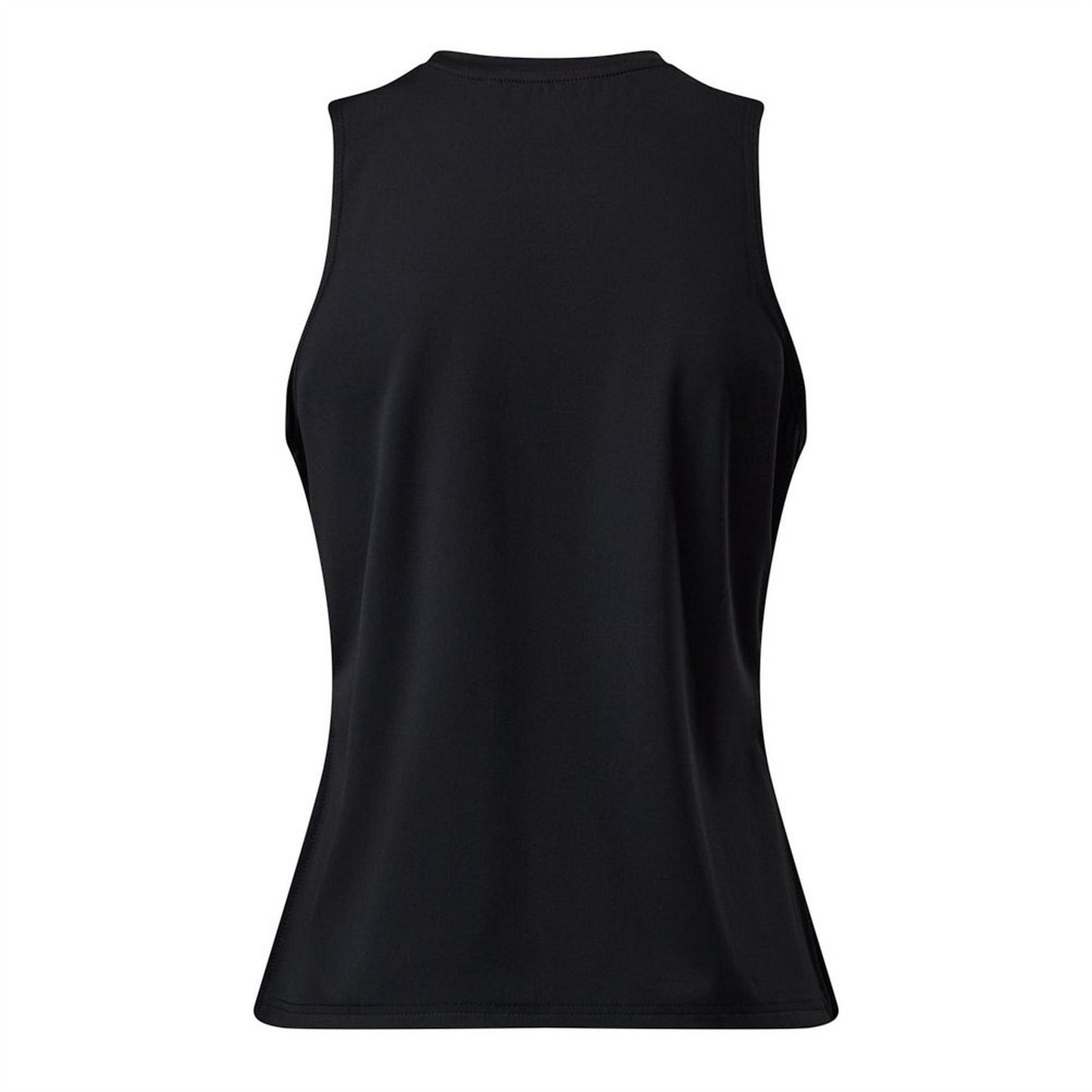 Black - Back - Gym King Womens-Ladies Victory Split Hem Tank Top