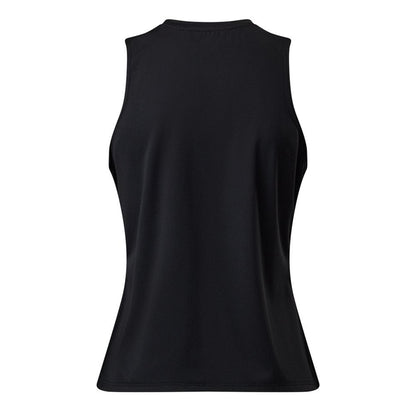 Black - Back - Gym King Womens-Ladies Victory Split Hem Tank Top