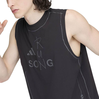 Core Black - Lifestyle - Adidas Mens Song For The Mute Sleeveless Tank Top
