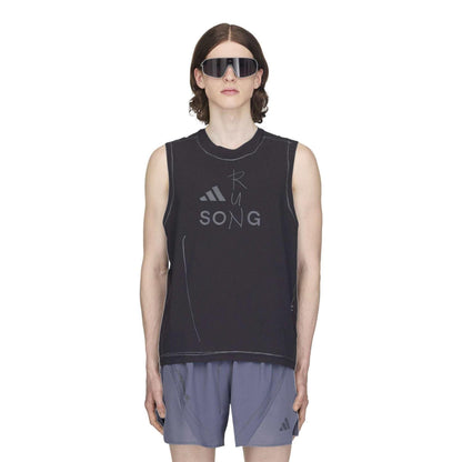Core Black - Pack Shot - Adidas Mens Song For The Mute Sleeveless Tank Top