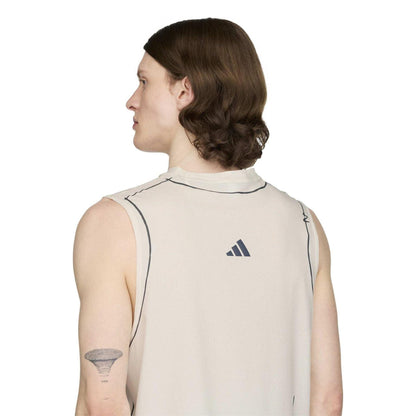 Chic Pure White - Side - Adidas Mens Song For The Mute Sleeveless Tank Top