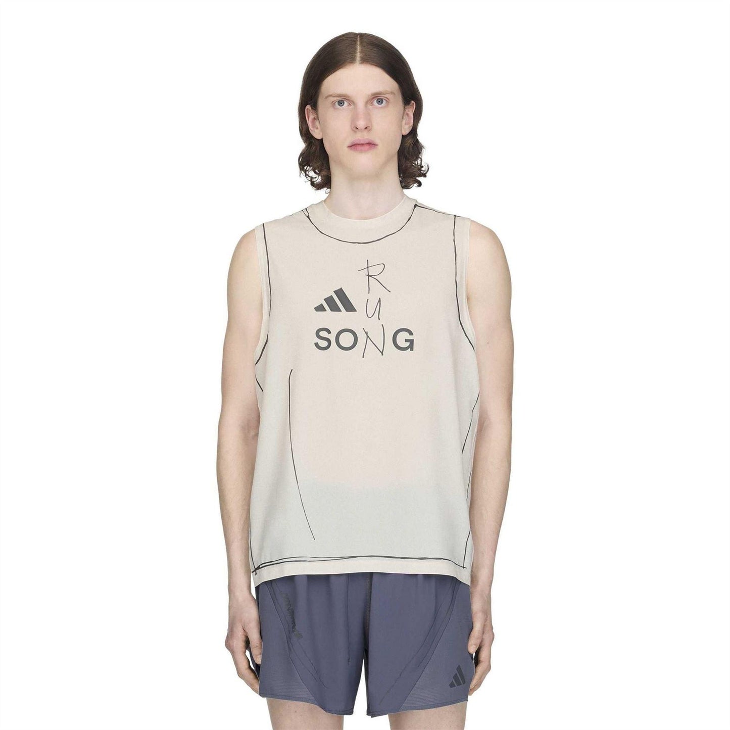 Chic Pure White - Lifestyle - Adidas Mens Song For The Mute Sleeveless Tank Top