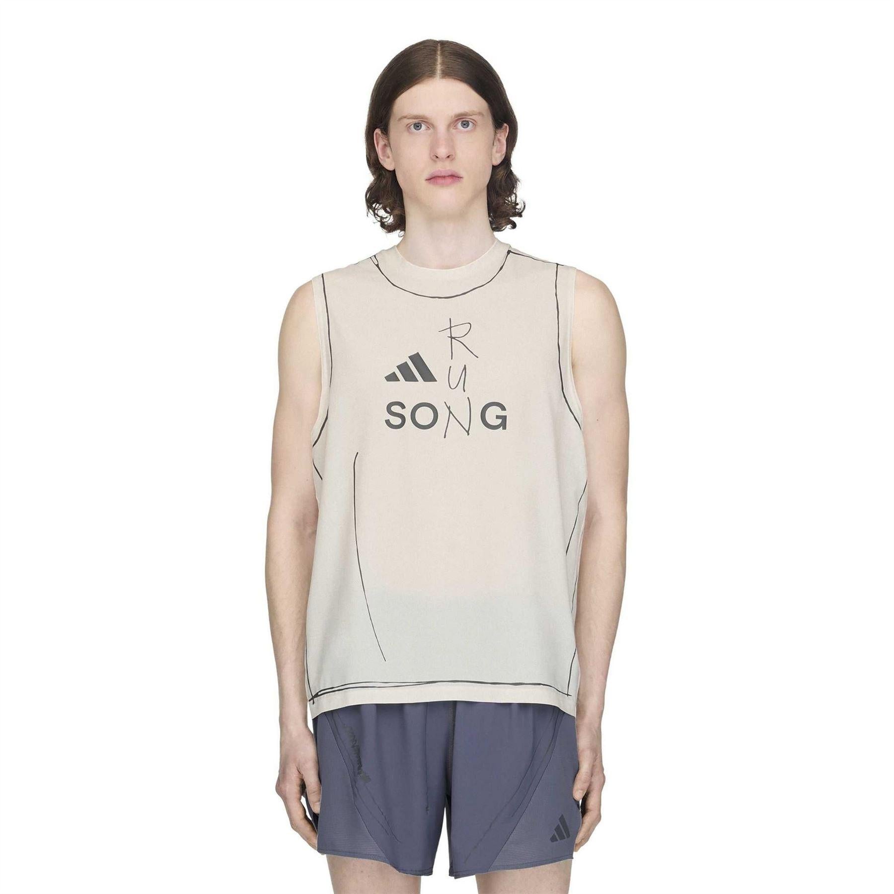 Chic Pure White - Lifestyle - Adidas Mens Song For The Mute Sleeveless Tank Top