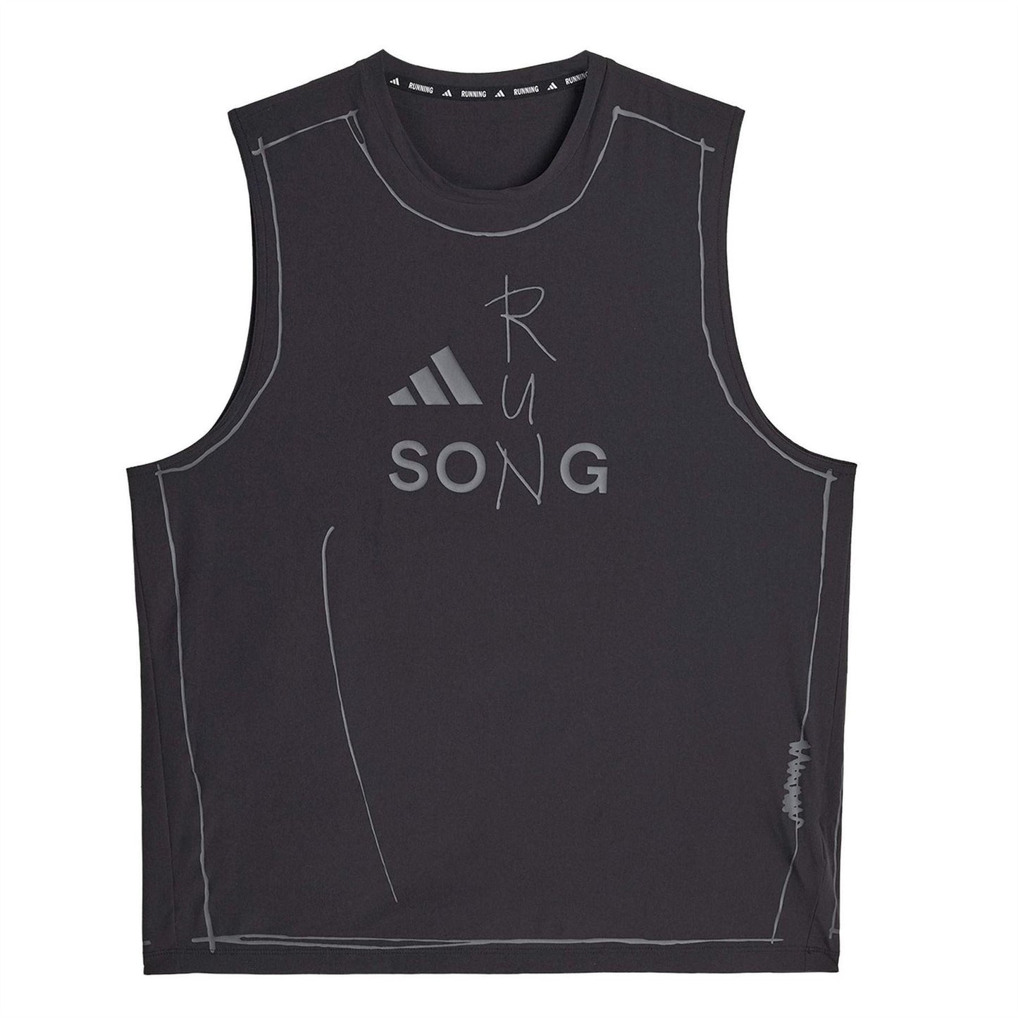 Core Black - Front - Adidas Mens Song For The Mute Sleeveless Tank Top