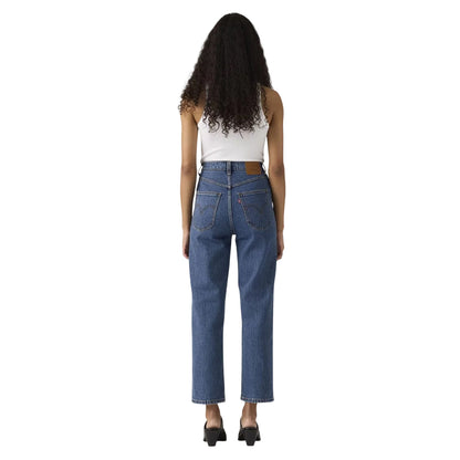 Valley Stone - Back - Levis Womens-Ladies Ribcage High Rise Wide Leg Jeans