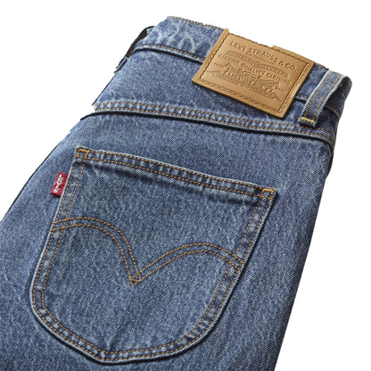 Valley Stone - Side - Levis Womens-Ladies Ribcage High Rise Wide Leg Jeans