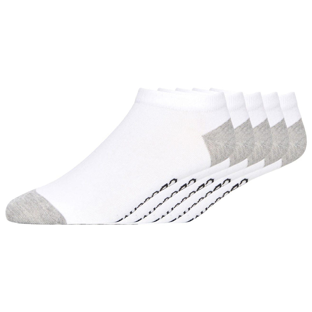 White-Grey-Black - Back - Crosshatch Mens Trainer Socks (Pack of 5)