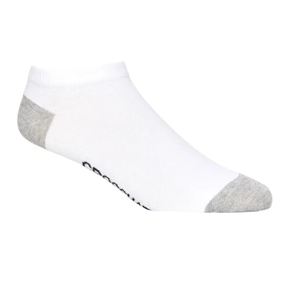 White-Grey-Black - Side - Crosshatch Mens Trainer Socks (Pack of 5)