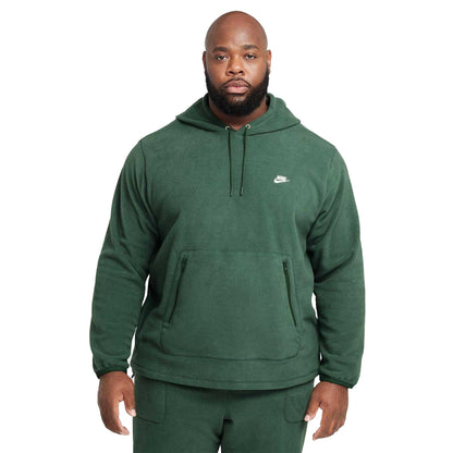 Fir-White - Front - Nike Mens Embroidered Logo Hoodie