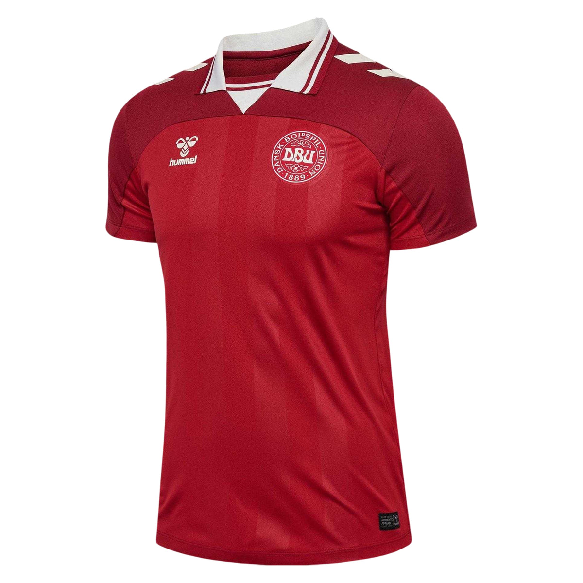 Red - Back - Hummel Mens 2025 Denmark Football Shirt