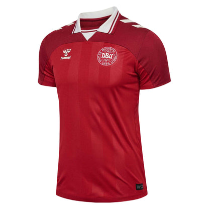 Red - Back - Hummel Mens 2025 Denmark Football Shirt