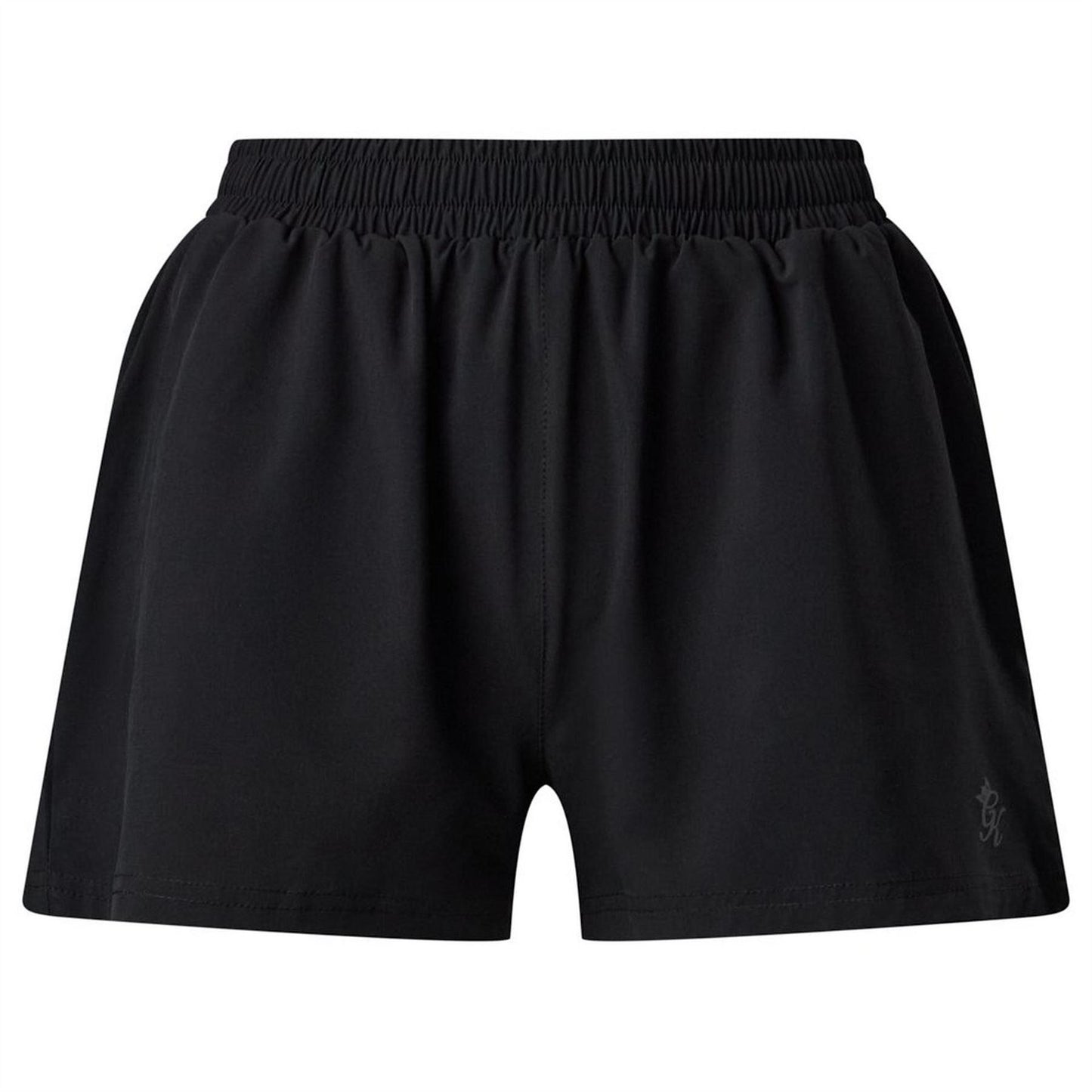 Black - Front - Gym King Womens-Ladies Victory Performance Shorts