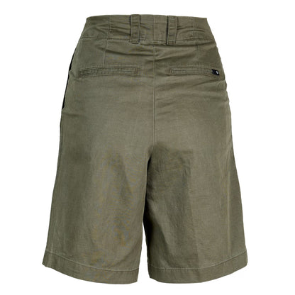Leaf Green - Back - Timberland Womens-Ladies Citadel Linen Shorts