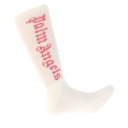 White-Pink - Back - Palm Angels Unisex Adult Classic Logo Socks
