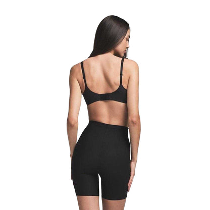Black - Back - Skims Womens-Ladies Control Mid Rise Shapewear Shorts