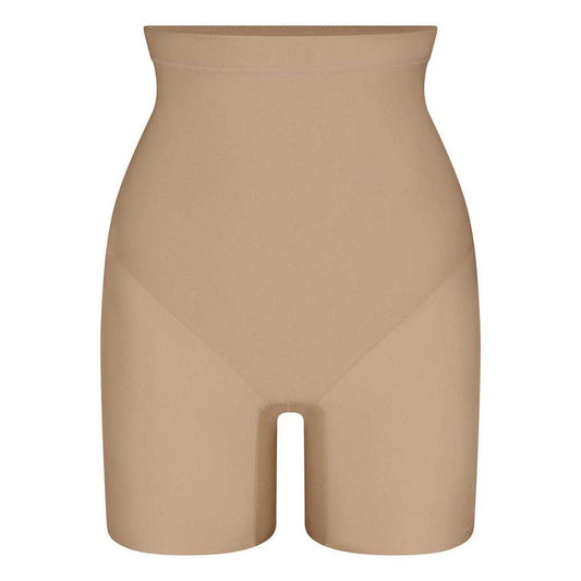 Clay - Front - Skims Womens-Ladies Control Mid Rise Shapewear Shorts