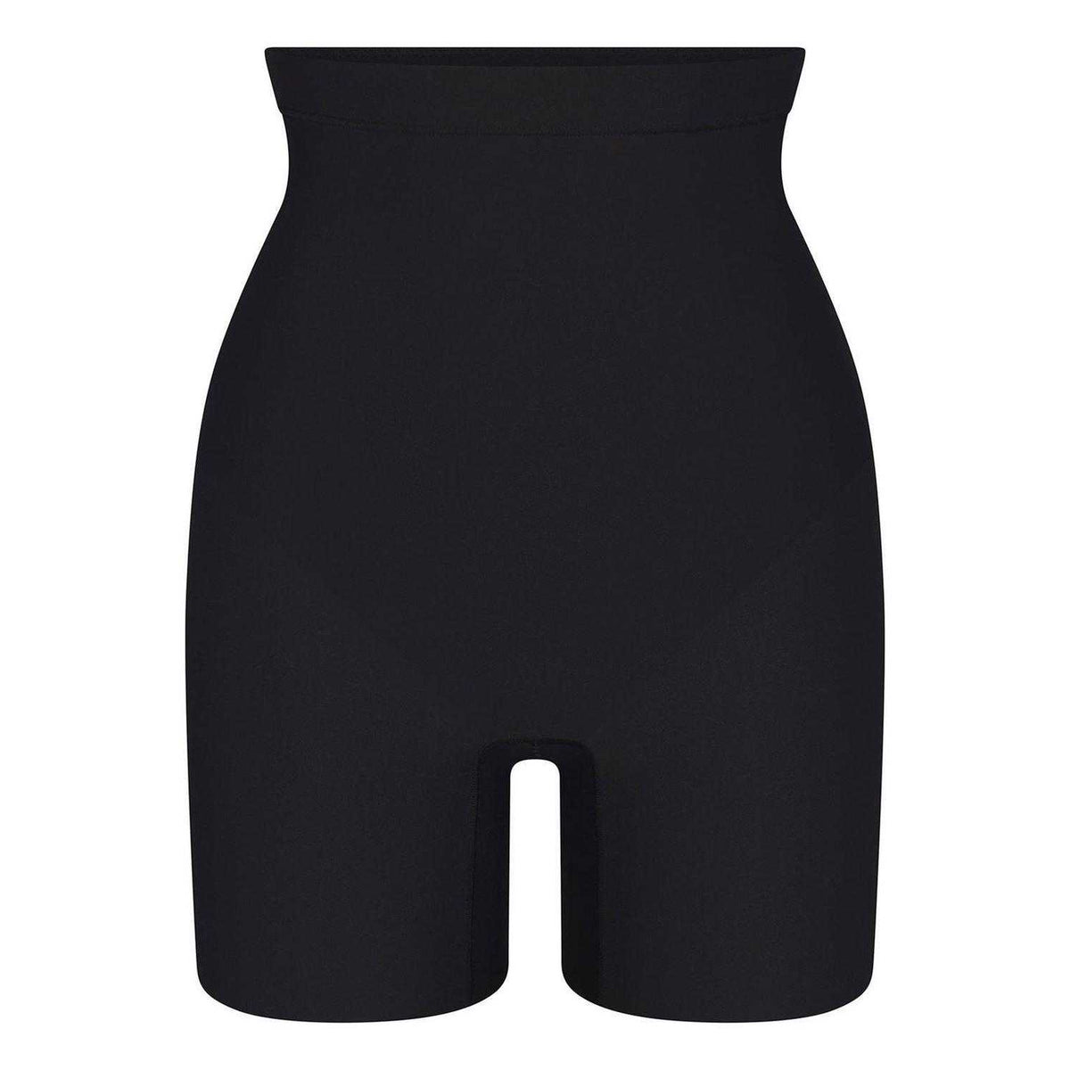 Black - Front - Skims Womens-Ladies Control Mid Rise Shapewear Shorts