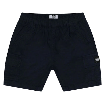 Black - Front - Weekend Offender Mens High Desert Elasticated Waist Cargo Shorts