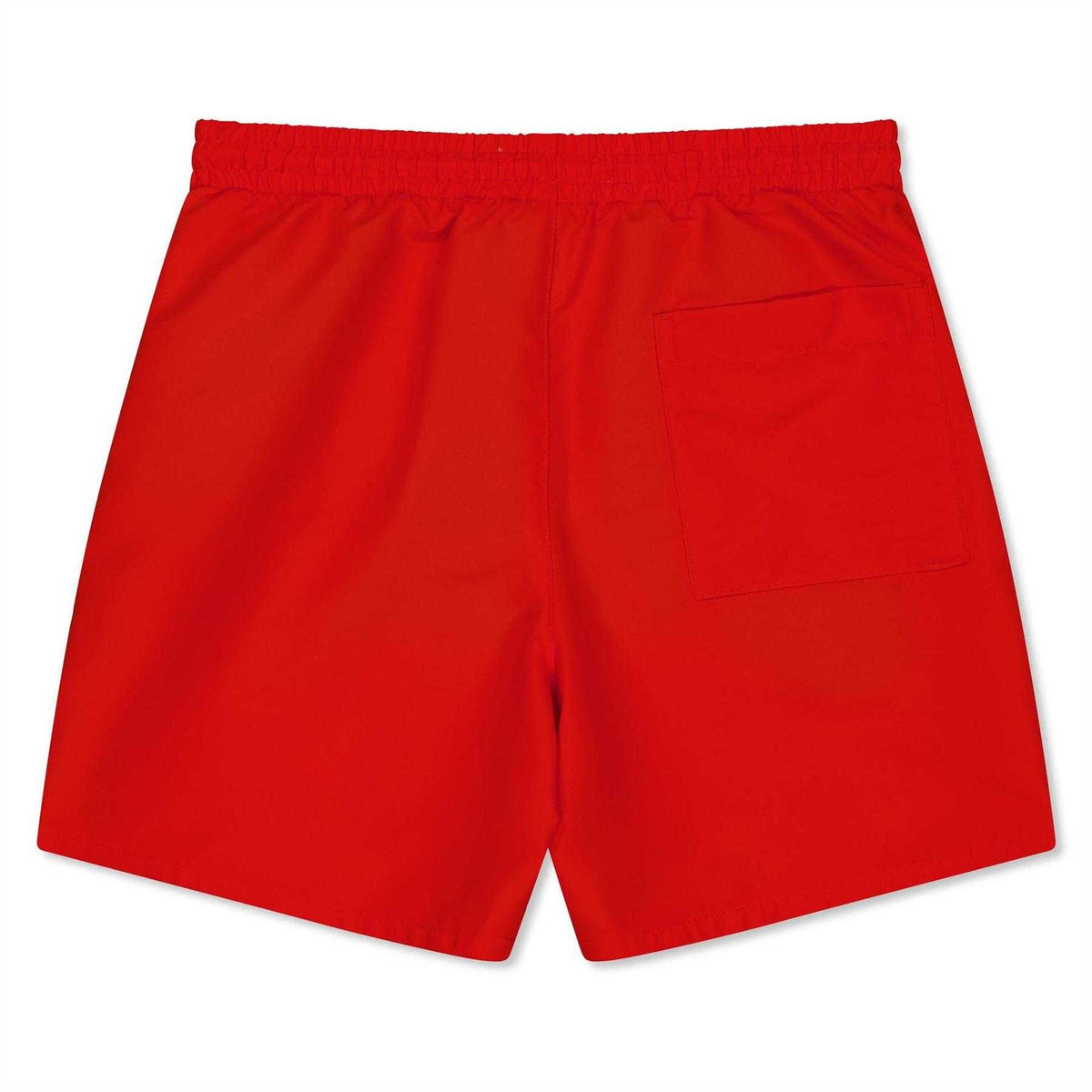 Orange - Back - Calvin Klein Boys Logo Swim Shorts