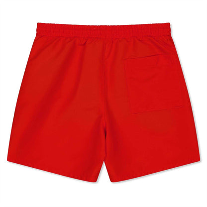 Orange - Back - Calvin Klein Boys Logo Swim Shorts