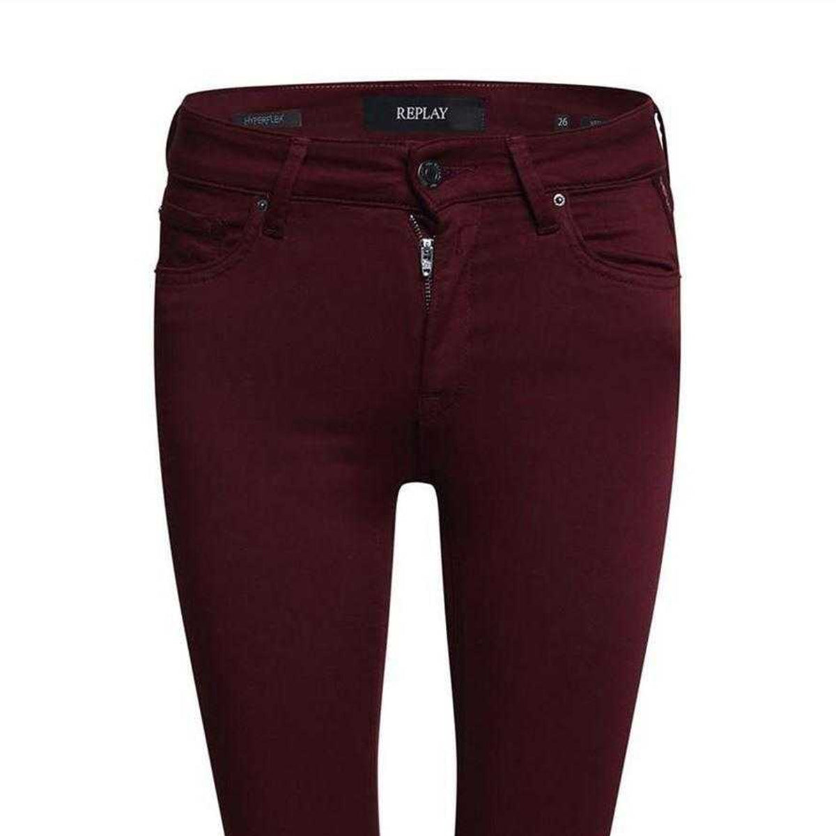 Purple - Side - Replay Womens-Ladies New Luz Skinny Jeans