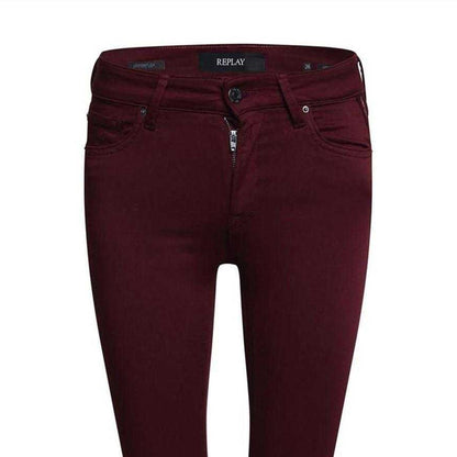 Purple - Side - Replay Womens-Ladies New Luz Skinny Jeans
