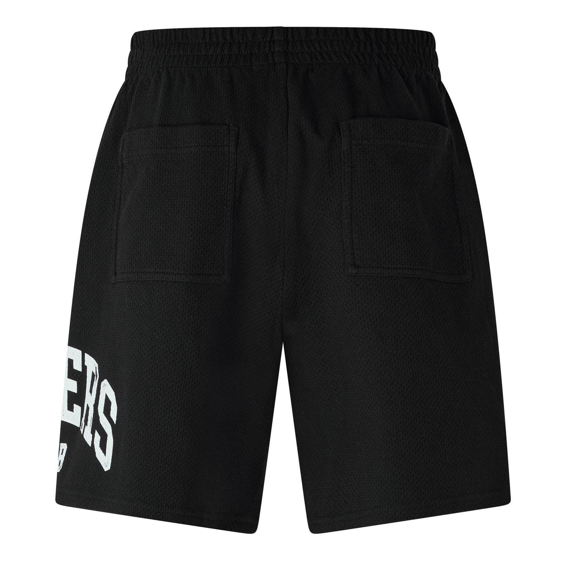 Jet Black - Back - Represent Mens Owners Club Mesh Shorts
