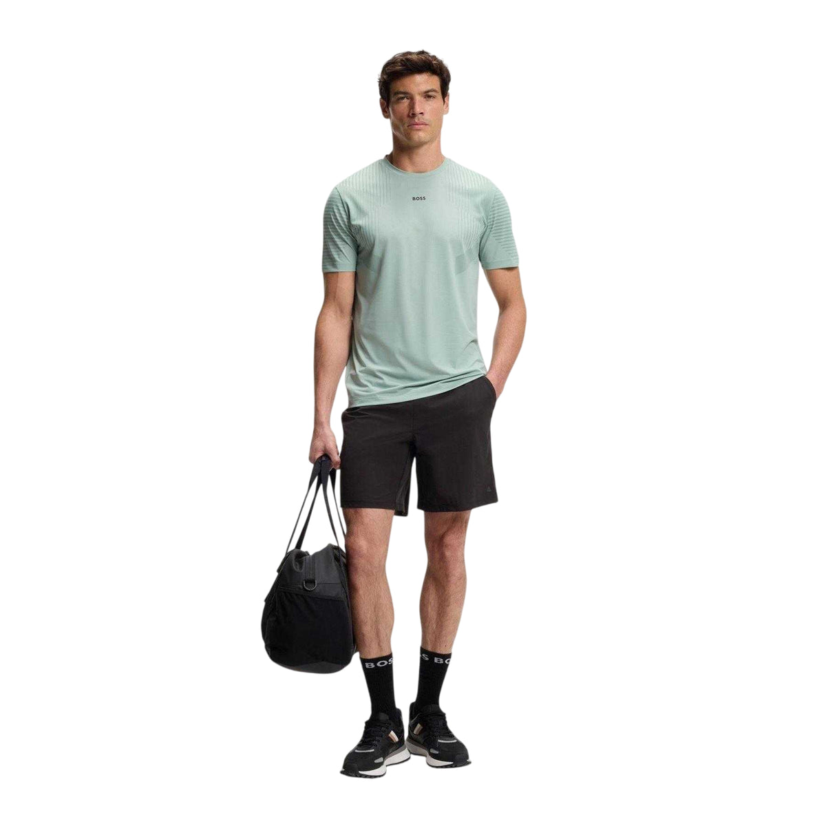 Black - Lifestyle - Boss Mens Activemove2 Water Repellent Running Shorts